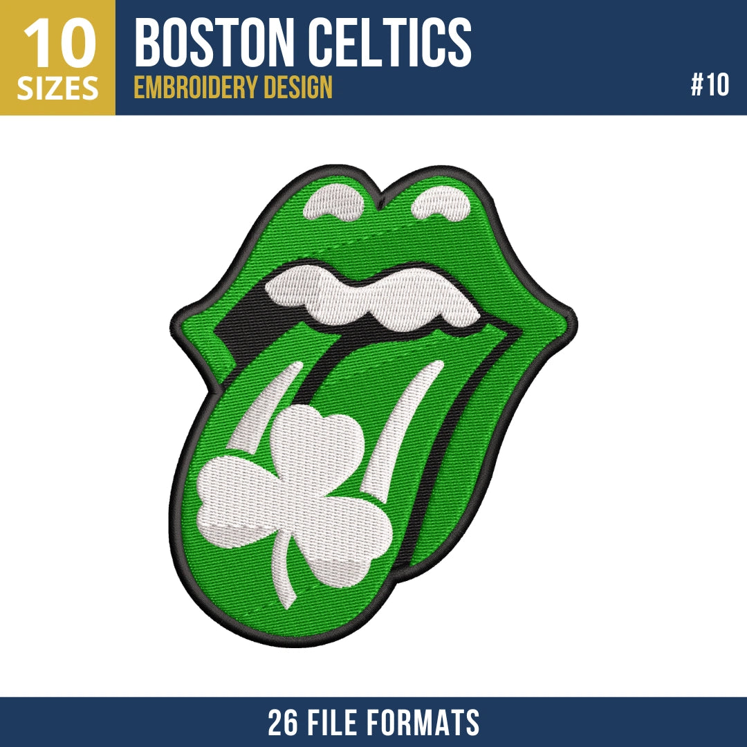 Boston Celtics Embroidery Bundle - 10 Machine Embroidery Designs