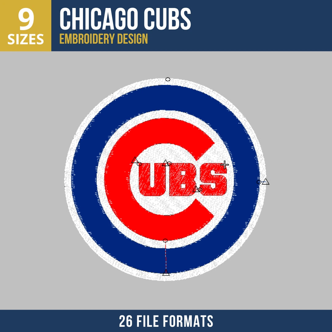 Chicago Cubs Primary Logo Embroidery Design