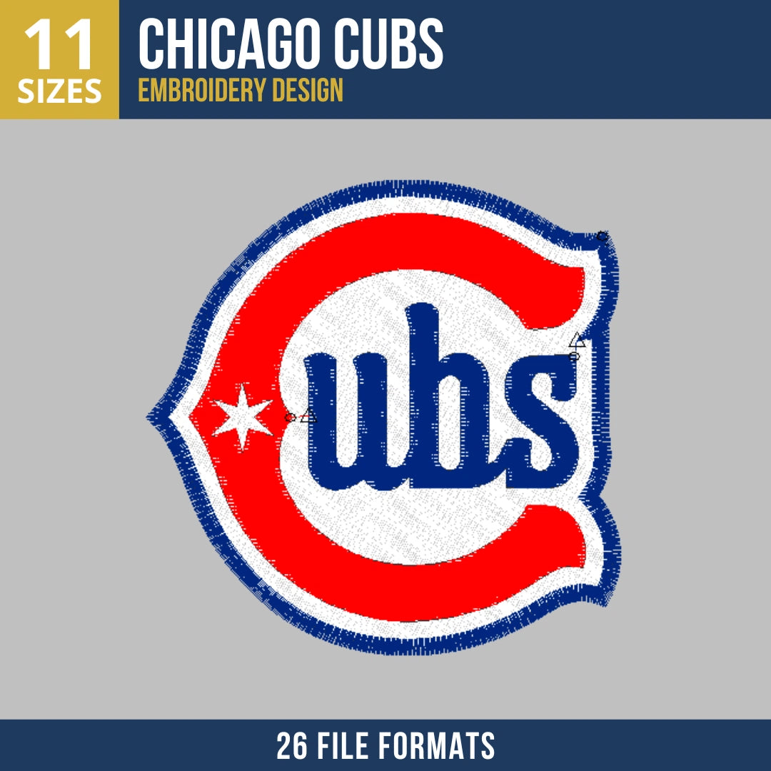 Chicago Cubs C-ubs Alternate Logo Embroidery Design
