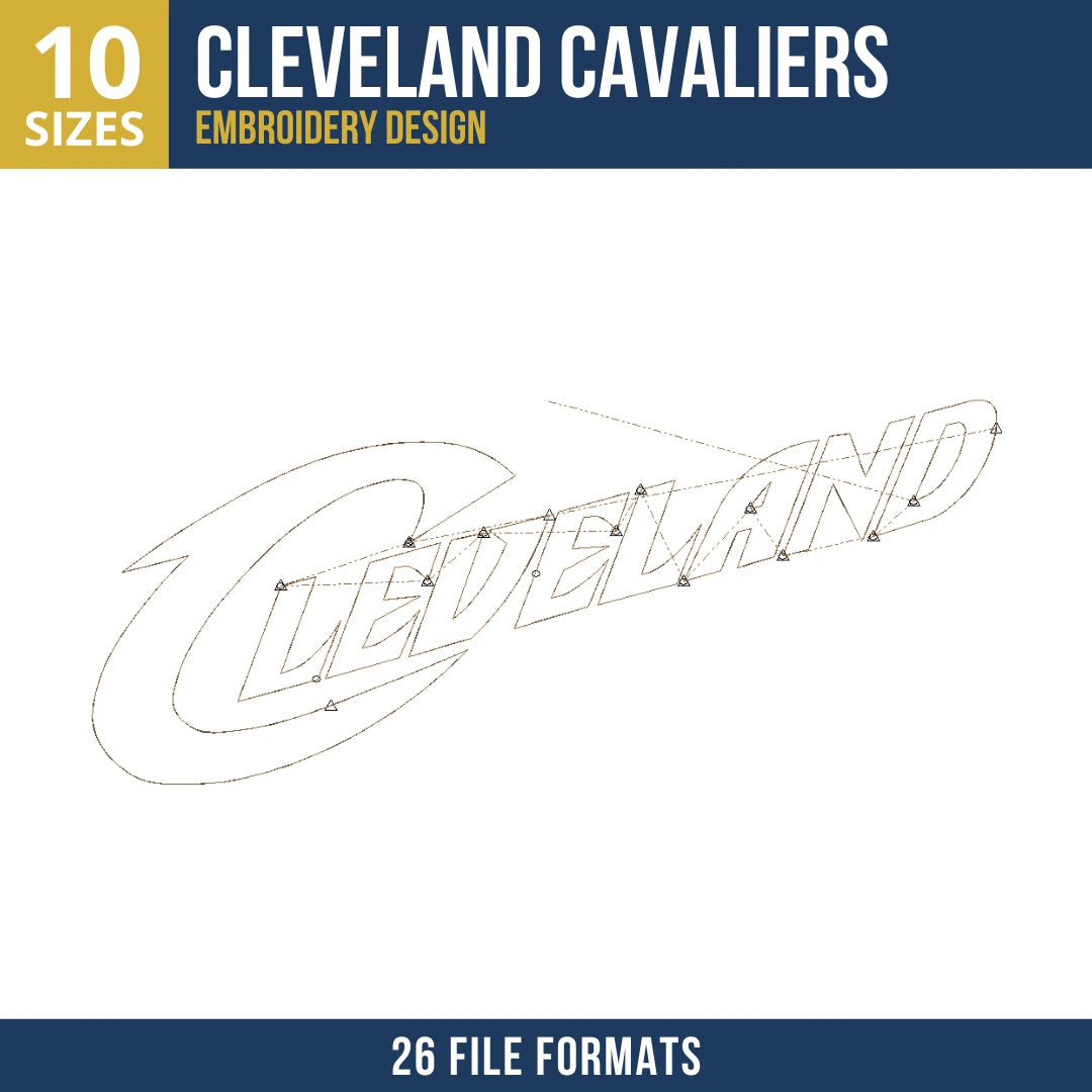 Cleveland Cavaliers Cleveland Wordmark Embroidery Design