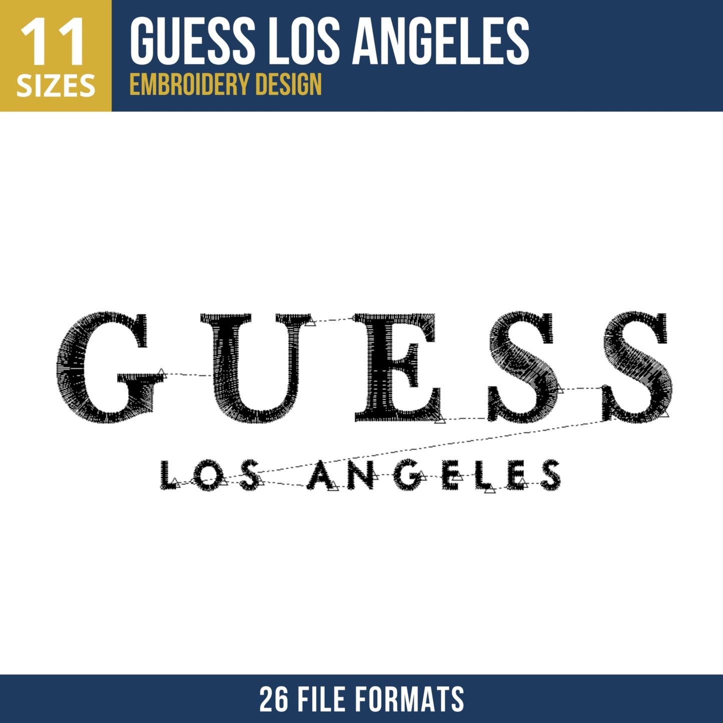 Guess Los Angeles Logo Embroidery