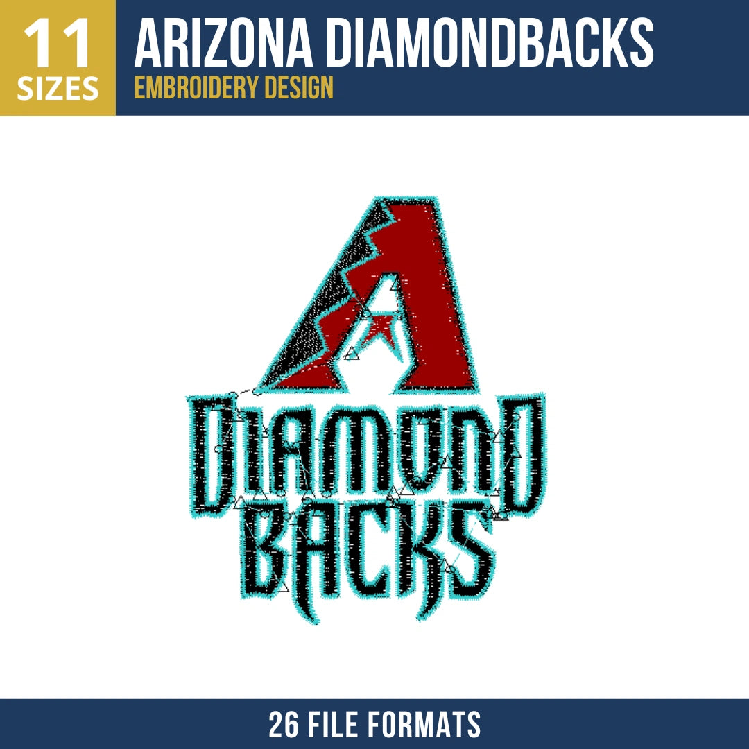 Arizona Diamondbacks Team Logo Embroidery Design