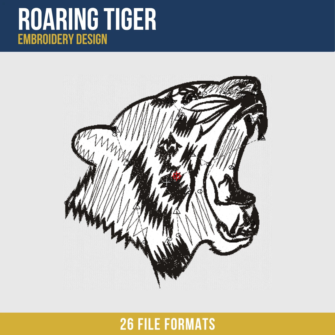 Tiger Embroidery Design