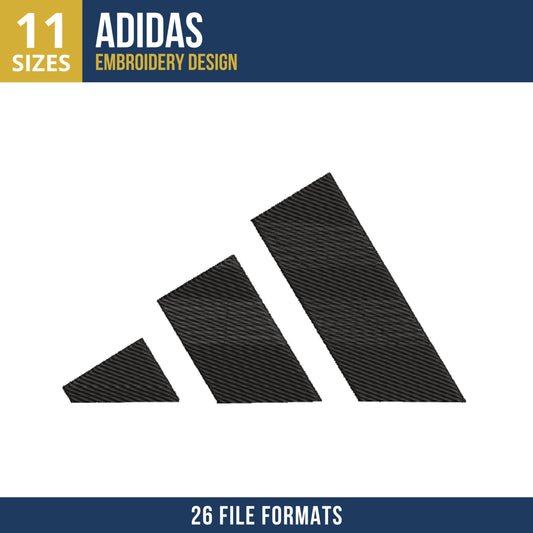 Adidas Embroidery Design Instant Download