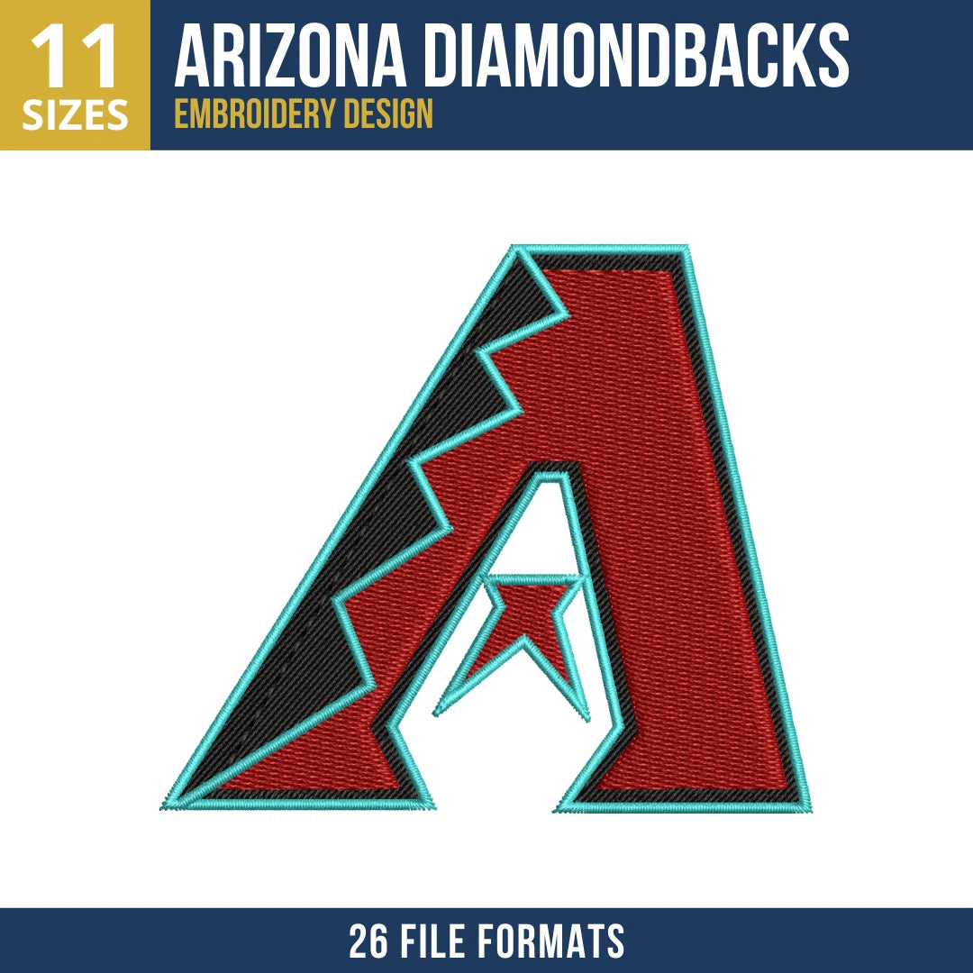 Arizona Diamondbacks A-Logo Embroidery Design