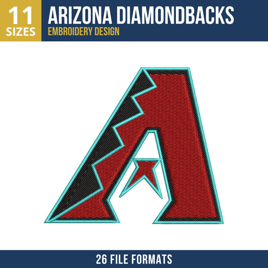 Arizona Diamondbacks A-Logo Embroidery Design