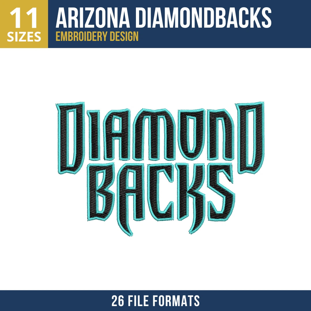 Arizona Diamondbacks Wordmark Embroidery Design
