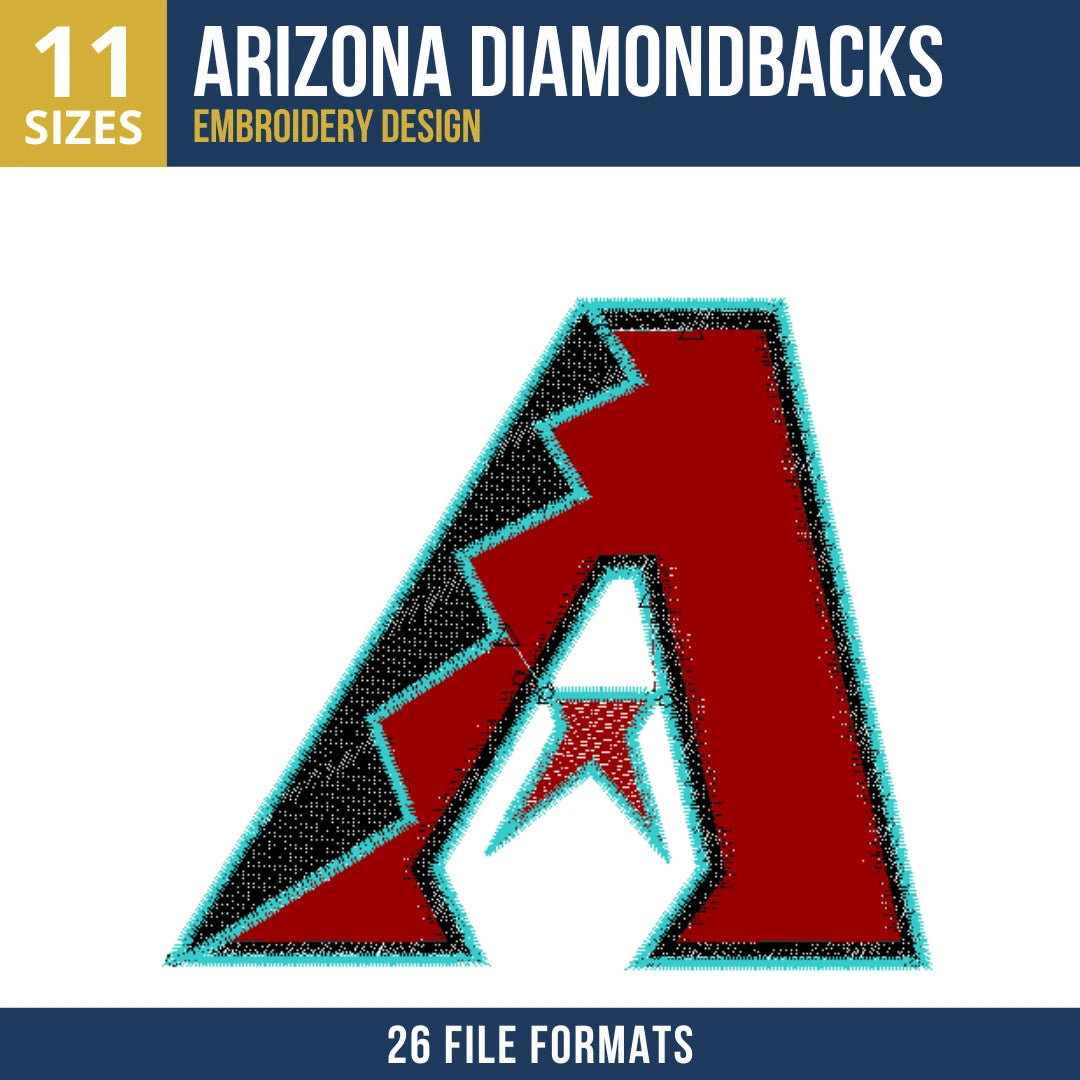 Arizona Diamondbacks A-Logo Embroidery Design
