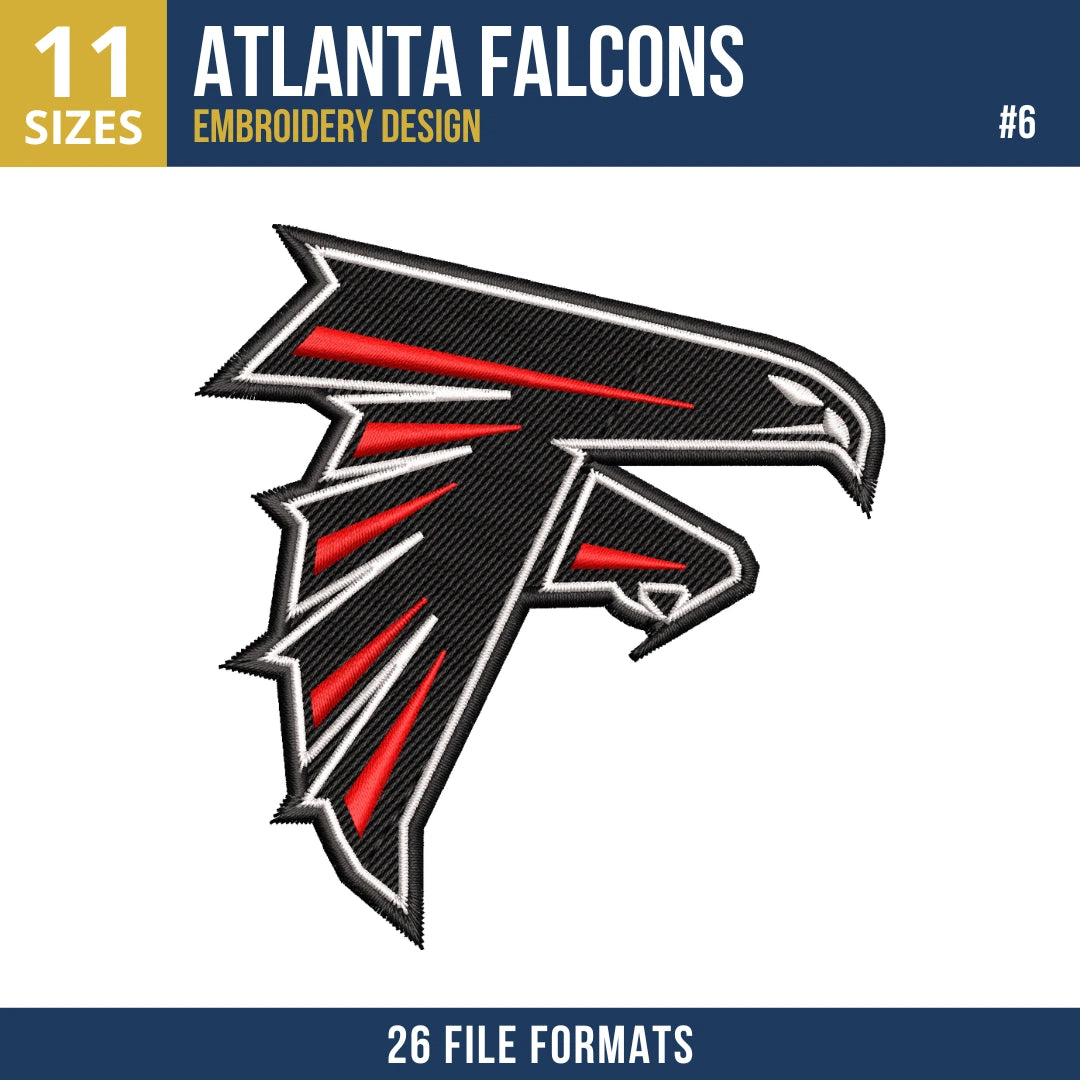 Atlanta Falcons Embroidery Design Bundle