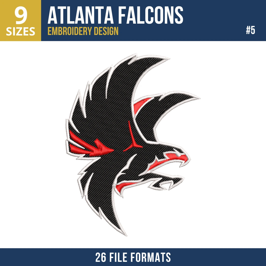 Atlanta Falcons Embroidery Design Bundle