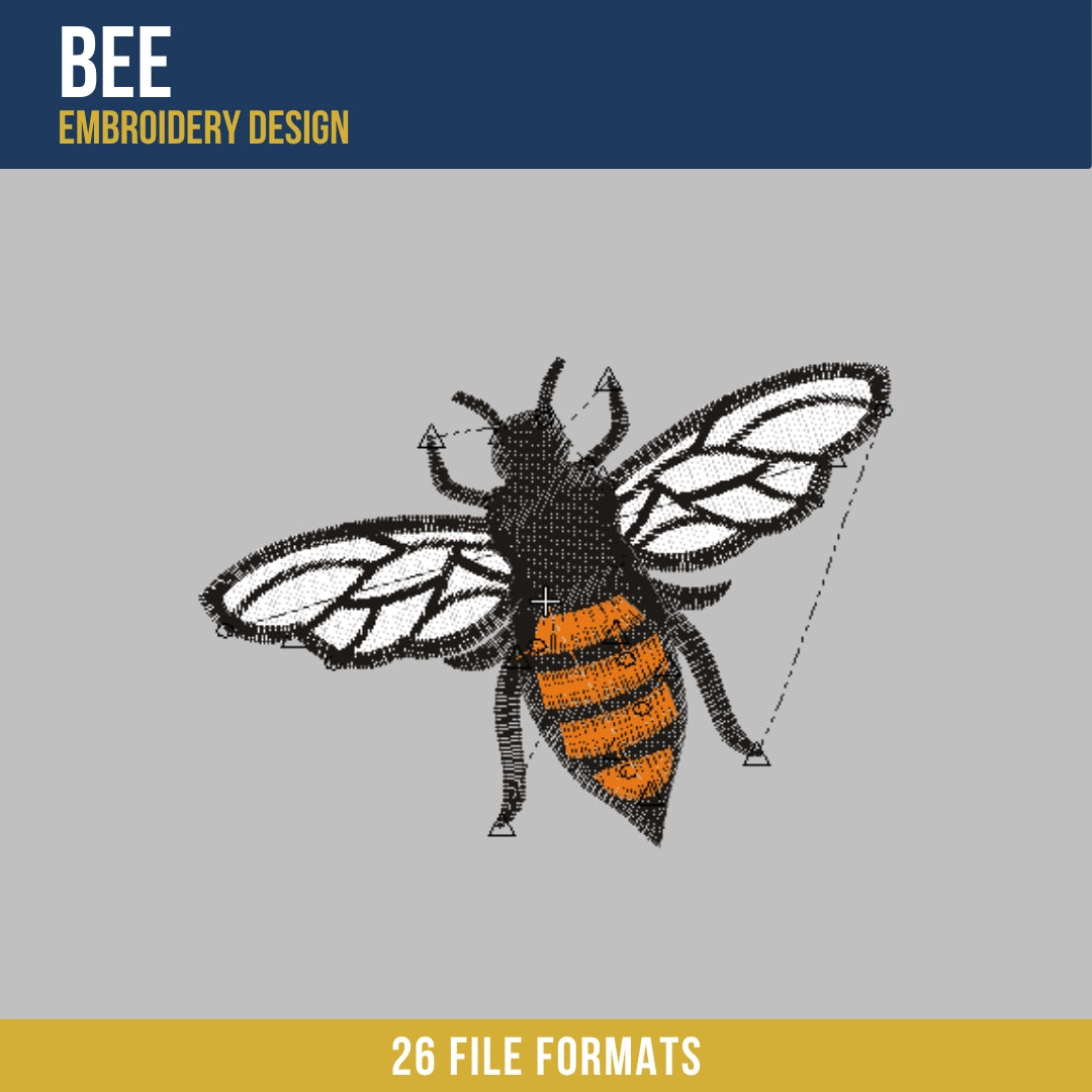 Bee Embroidery Design