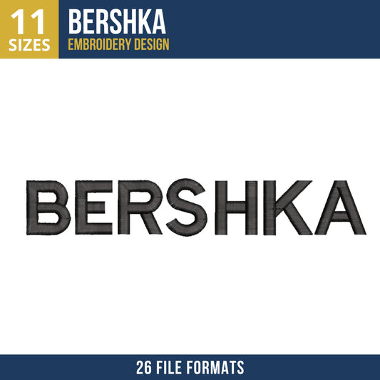 Bershka Logo Machine Embroidery Design