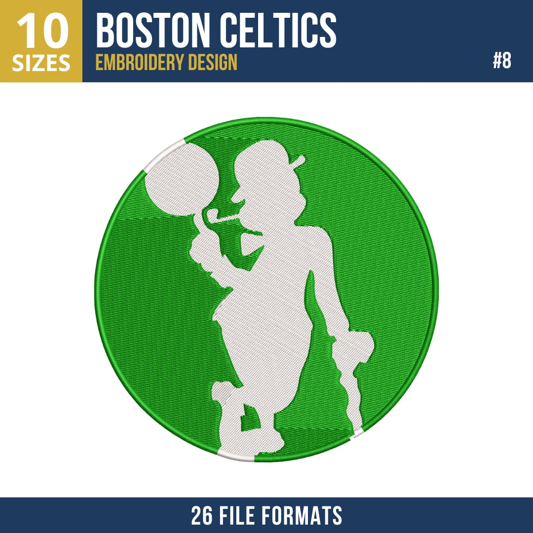 Boston Celtics Embroidery Bundle - 10 Machine Embroidery Designs