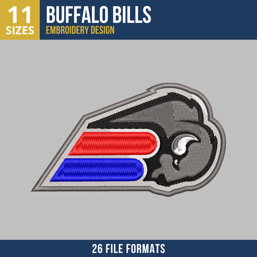 Buffalo Bills Charging Buffalo Embroidery Design