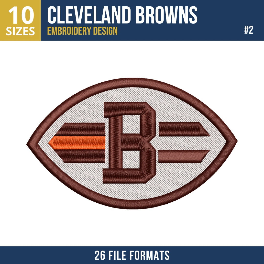 Cleveland Browns Embroidery Bundle 8 Designs