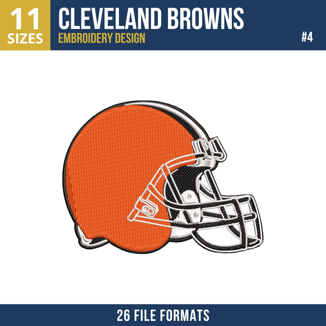 Cleveland Browns Embroidery Bundle 8 Designs