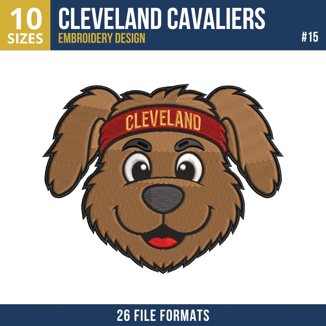 Cleveland Cavaliers Embroidery Design Bundle | 15 Designs