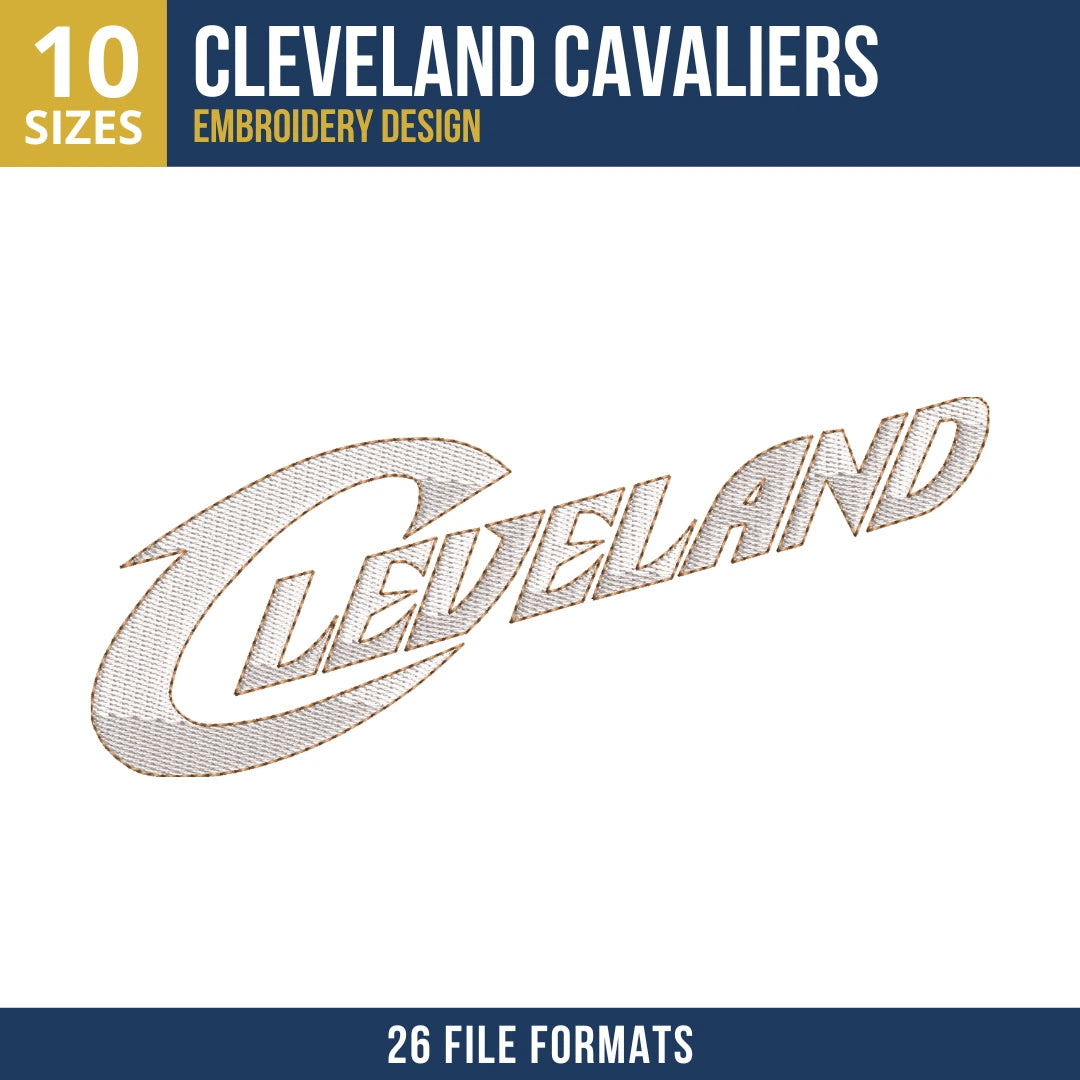 Cleveland Cavaliers Cleveland Wordmark Embroidery Design