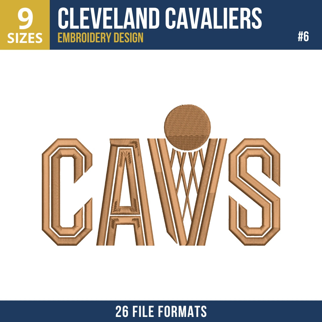Cleveland Cavaliers Embroidery Design Bundle | 15 Designs