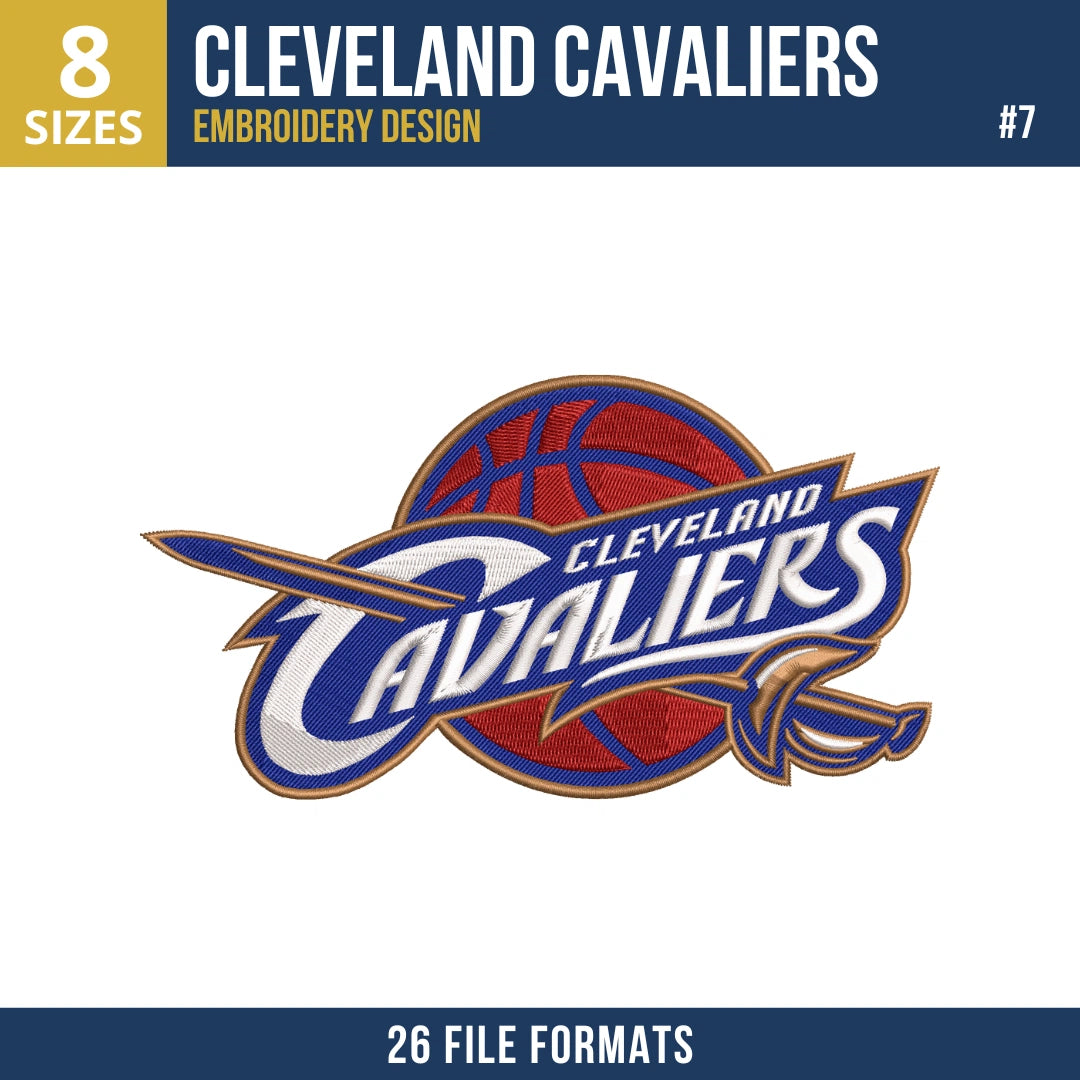 Cleveland Cavaliers Embroidery Design Bundle | 15 Designs