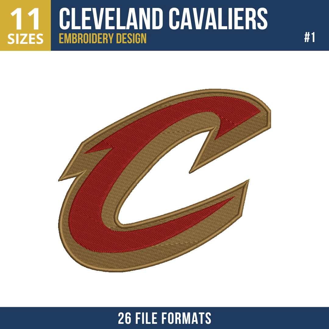 Cleveland Cavaliers Embroidery Design Bundle | 15 Designs