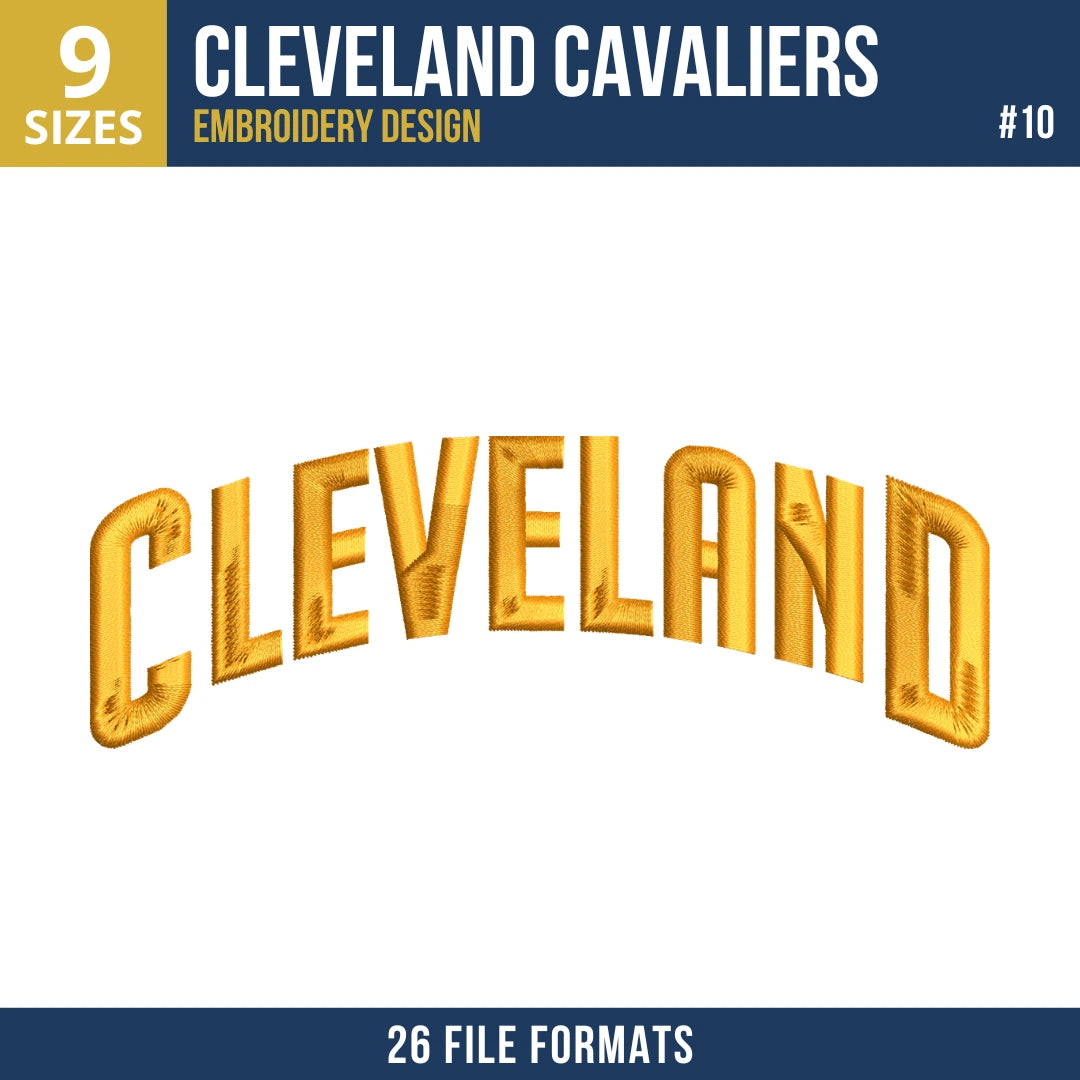 Cleveland Cavaliers Embroidery Design Bundle | 15 Designs