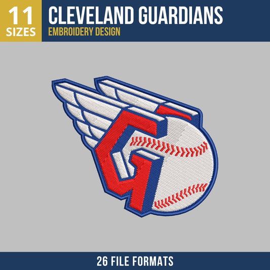 Cleveland Guardians Logo Embroidery Design