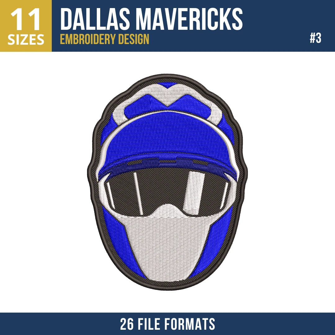 Dallas Mavericks Embroidery Design Bundle | 11 Designs