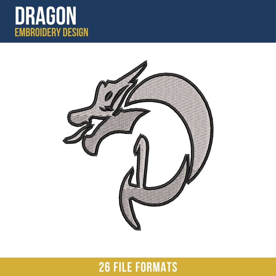 Dragon Embroidery Design