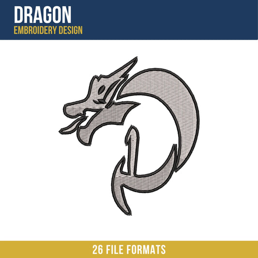 Dragon Embroidery Design