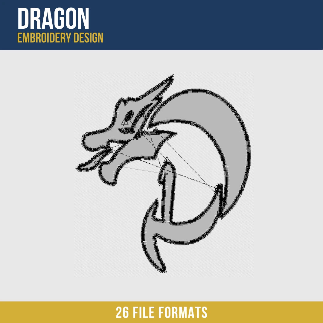 Dragon Embroidery Design