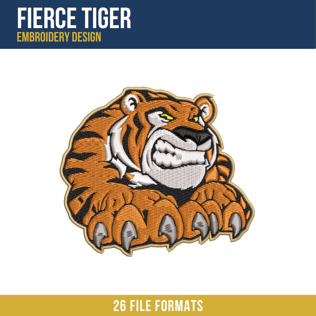 Tiger Embroidery Design