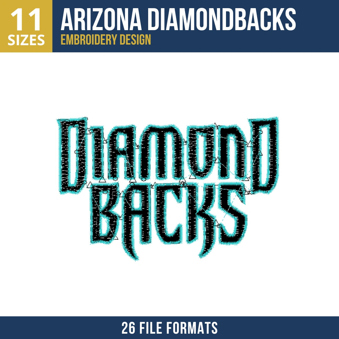 Arizona Diamondbacks Wordmark Embroidery Design