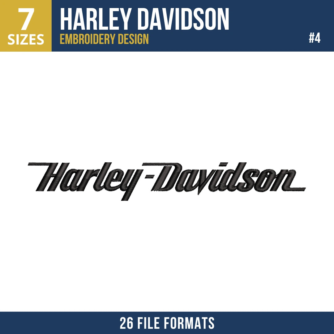 Harley-Davidson Embroidery Design Bundle
