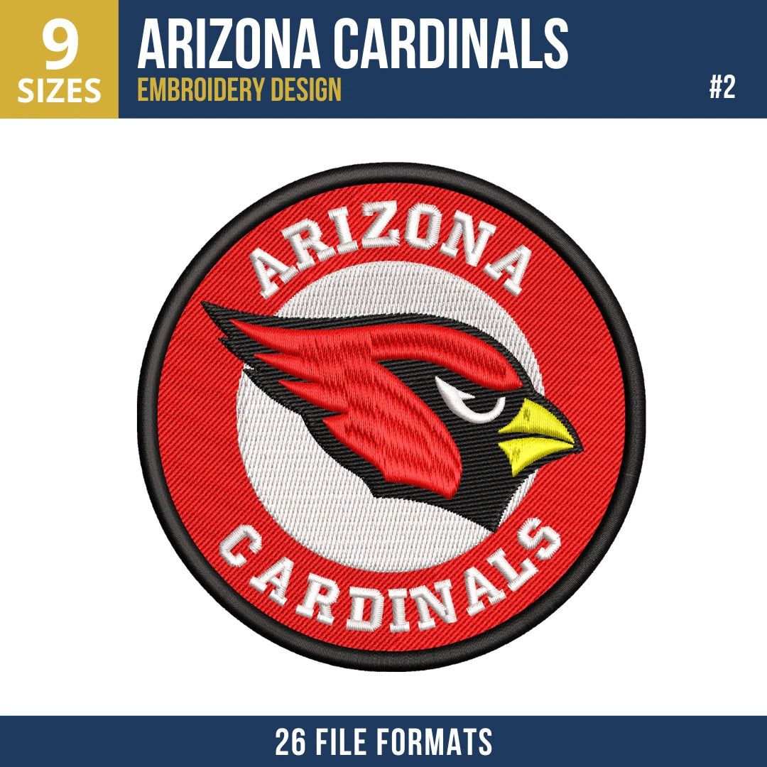 Arizona Cardinals Embroidery Design Bundle