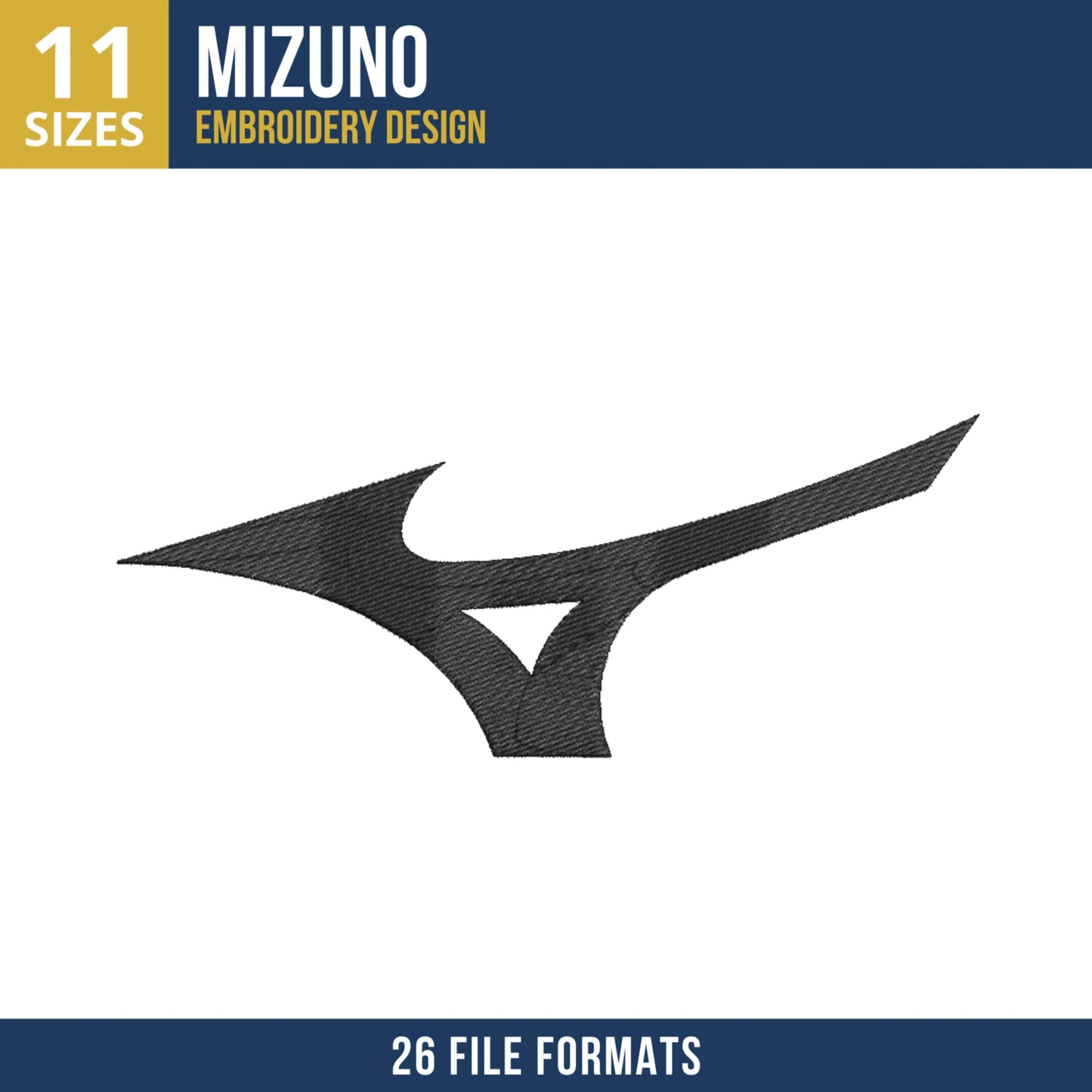 Mizuno Logo Machine Embroidery Design