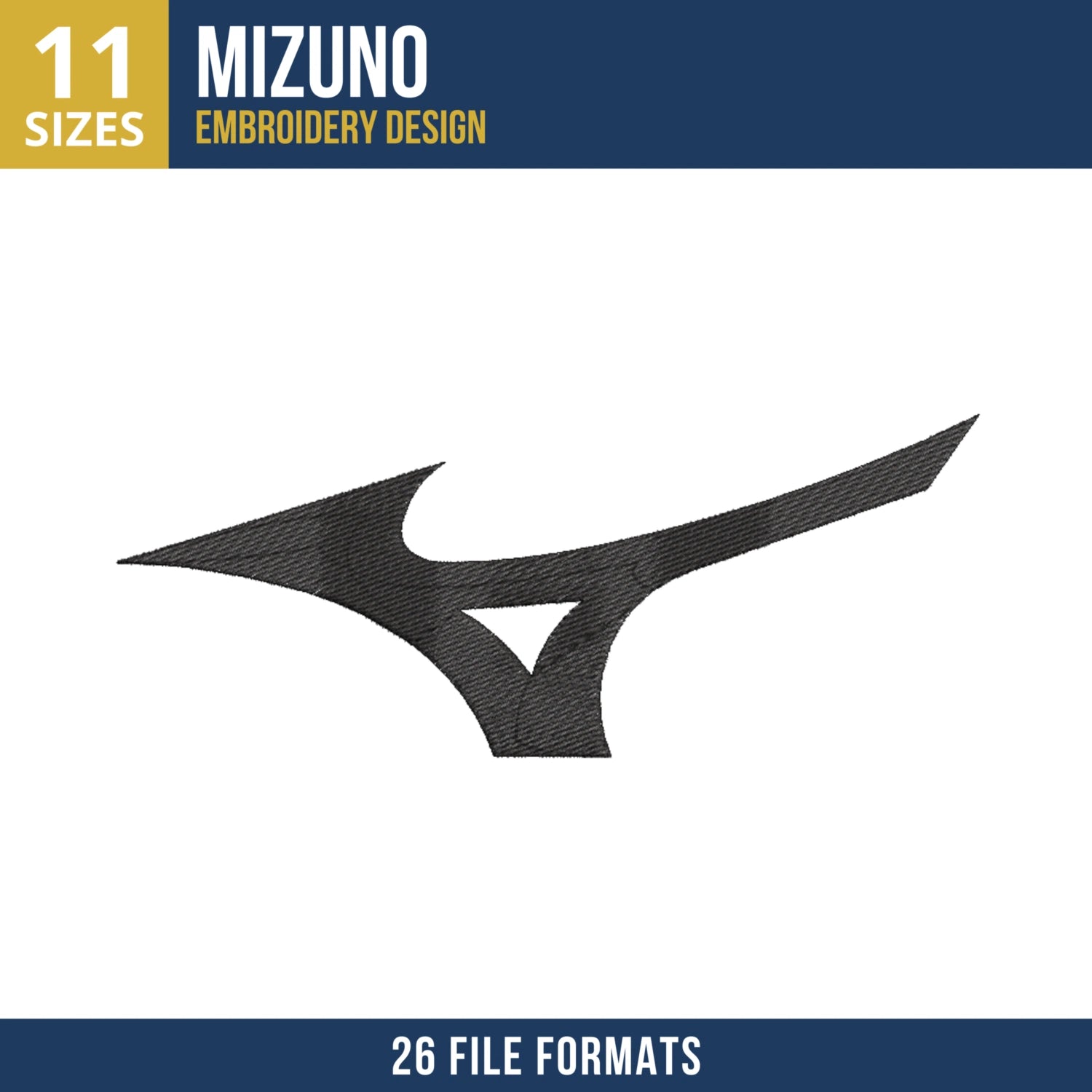 Mizuno Logo Machine Embroidery Design