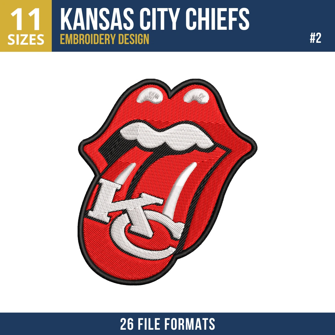 Kansas City Chiefs Embroidery Bundle 8 Designs | NFL
