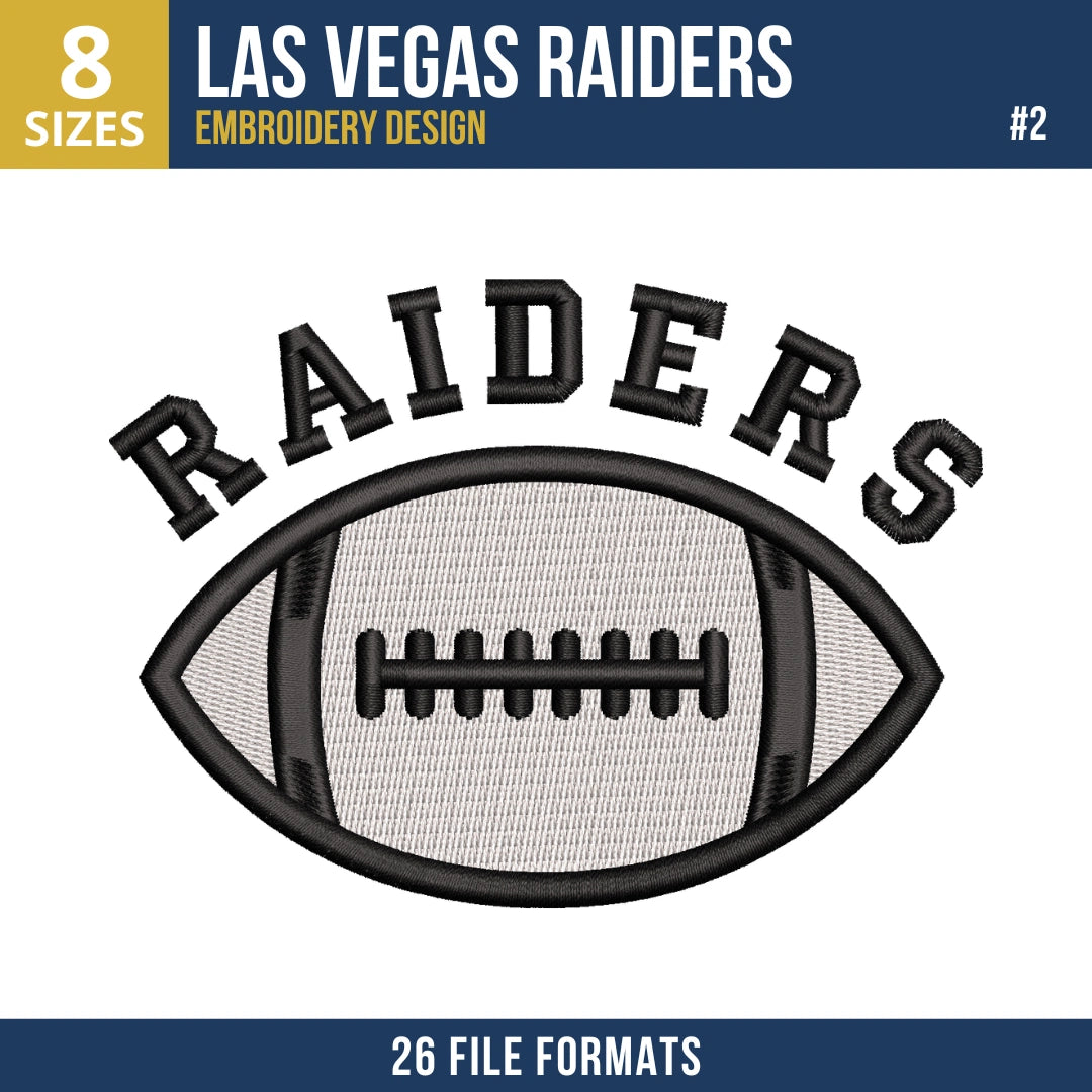 Las Vegas Raiders Embroidery Bundle 7 Designs NFL