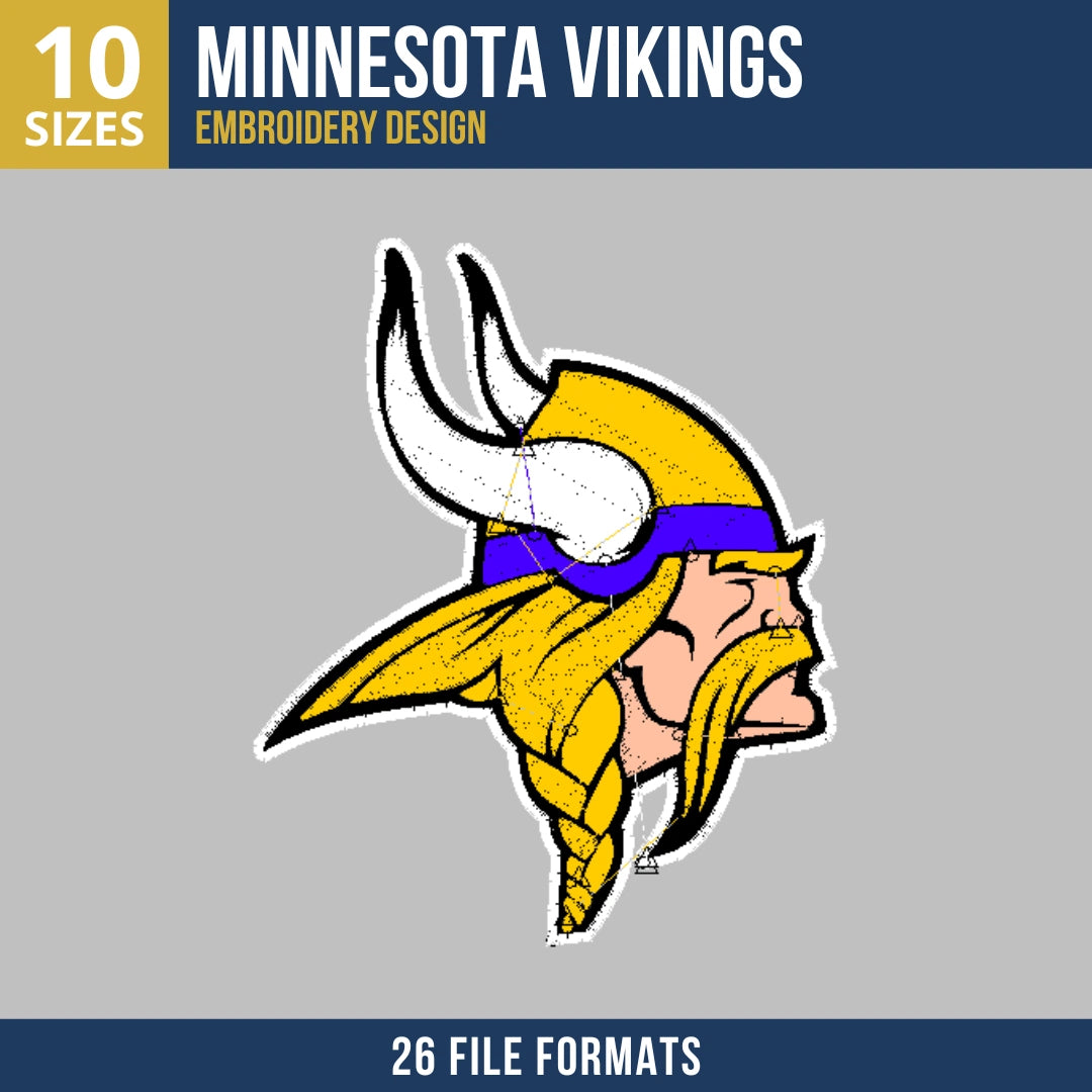 Minnesota Vikings Primary Logo Embroidery Design