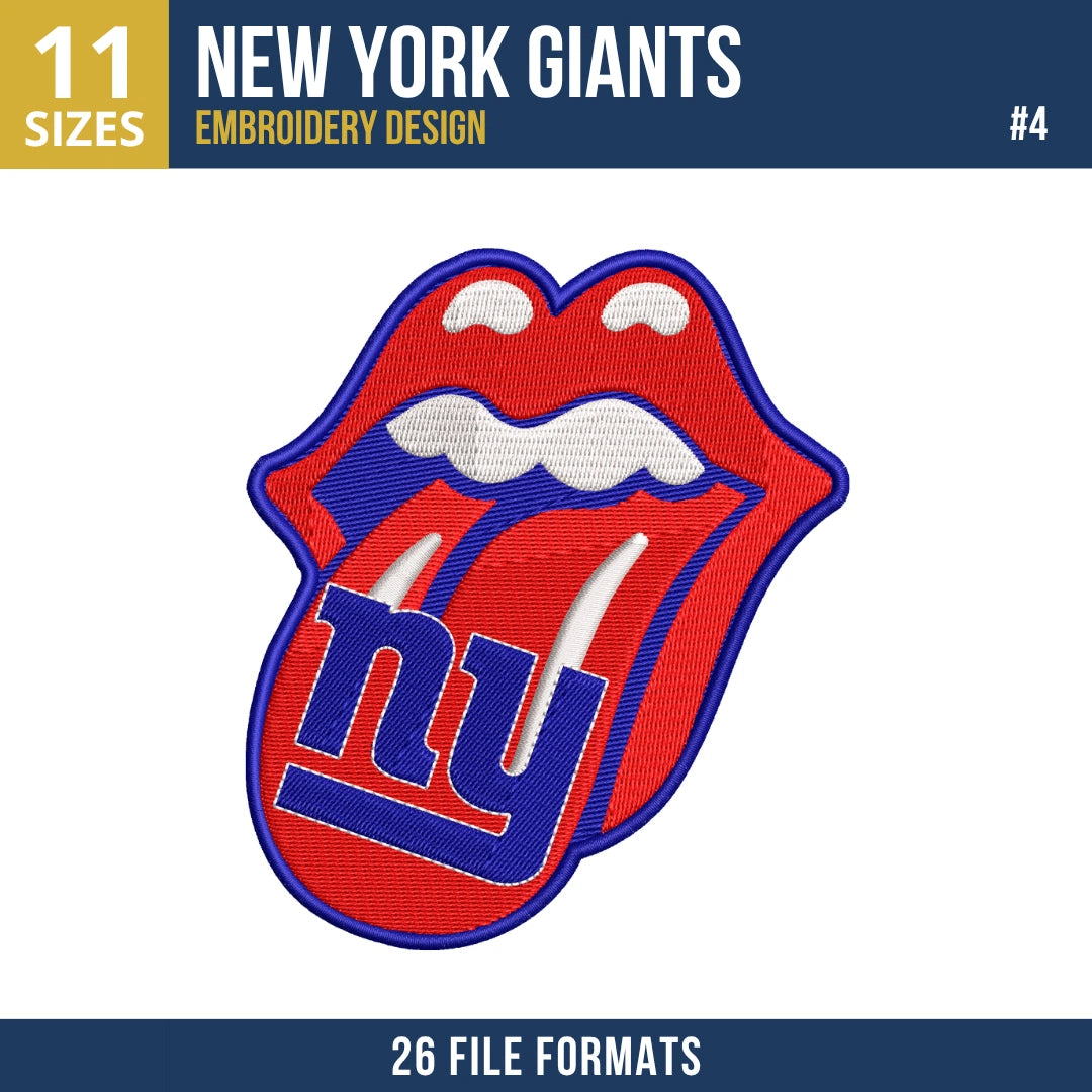 New York Giants Embroidery Bundle | 8 Designs