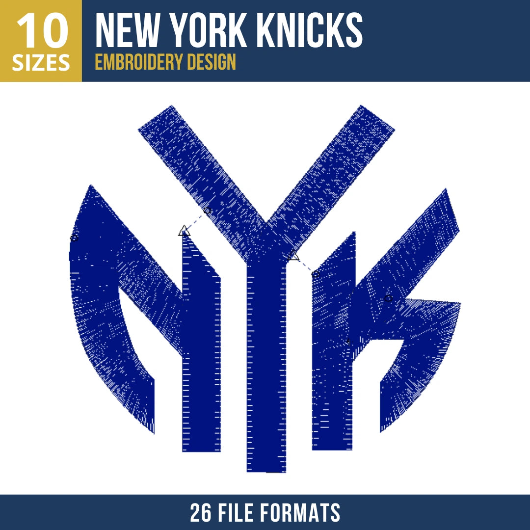 New York Knicks NYK Embroidery Design