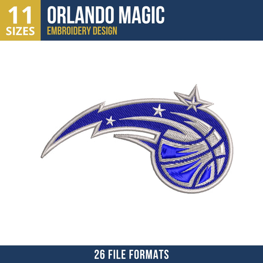 Orlando Magic Comet Basketball Embroidery Design