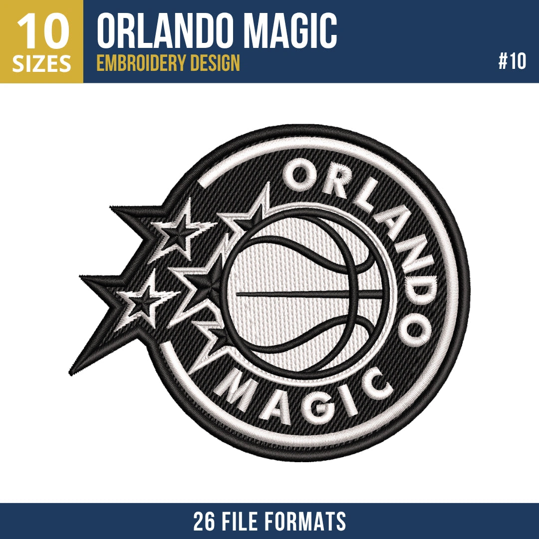 Orlando Magic Embroidery Bundle | 11 Designs