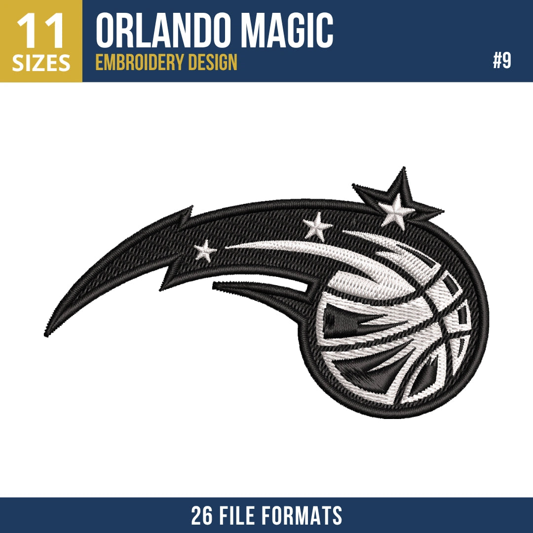 Orlando Magic Embroidery Bundle | 11 Designs