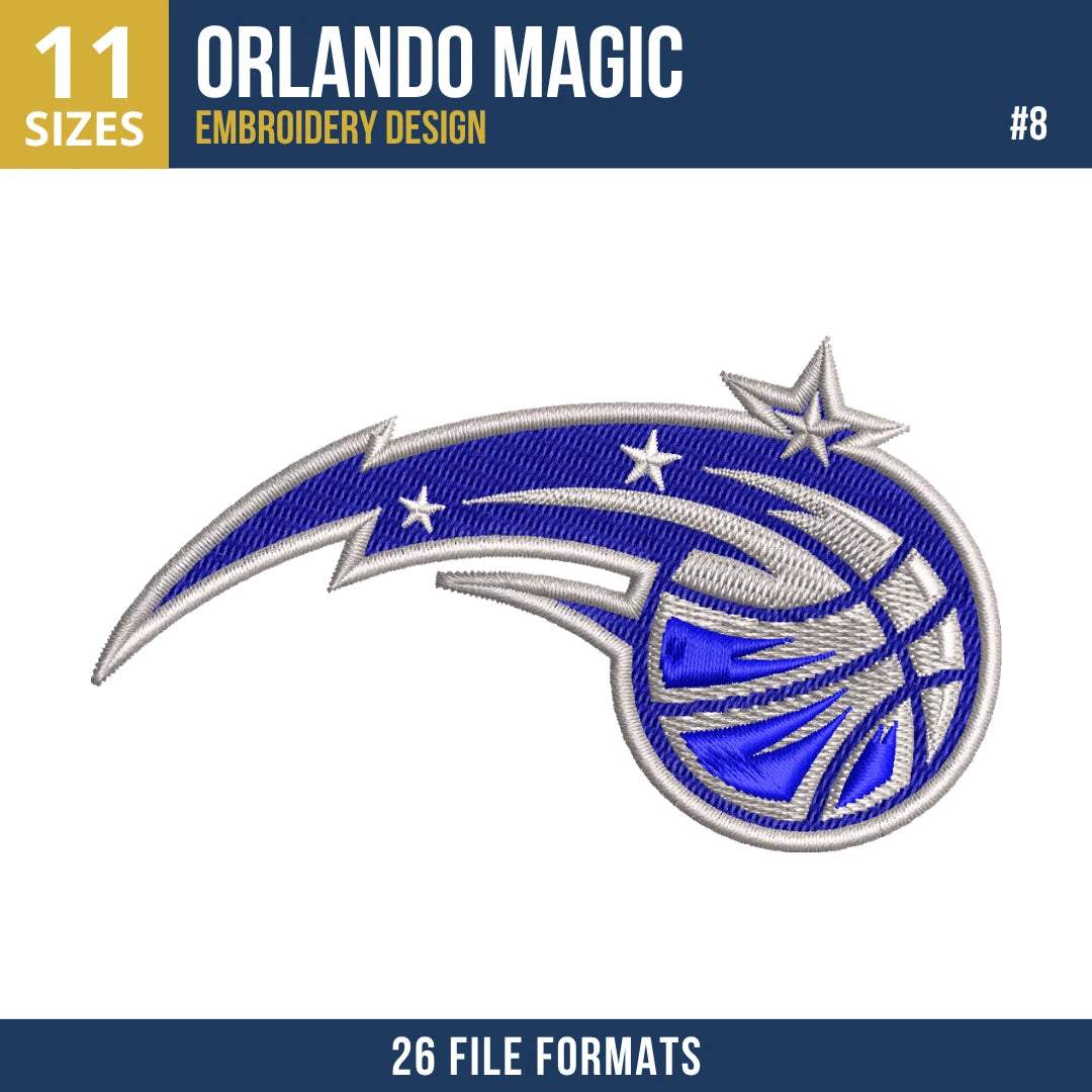 Orlando Magic Embroidery Bundle | 11 Designs