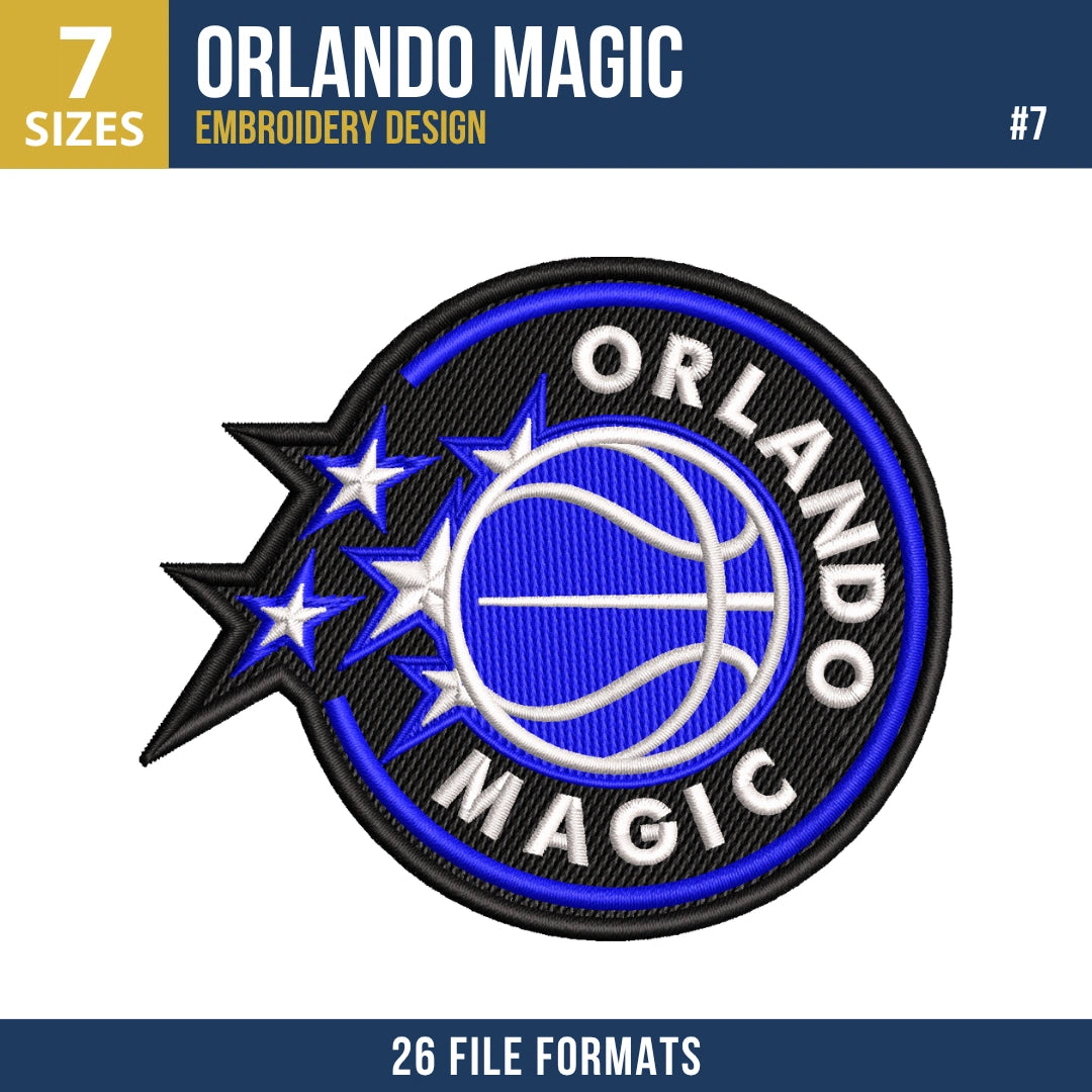 Orlando Magic Embroidery Bundle | 11 Designs