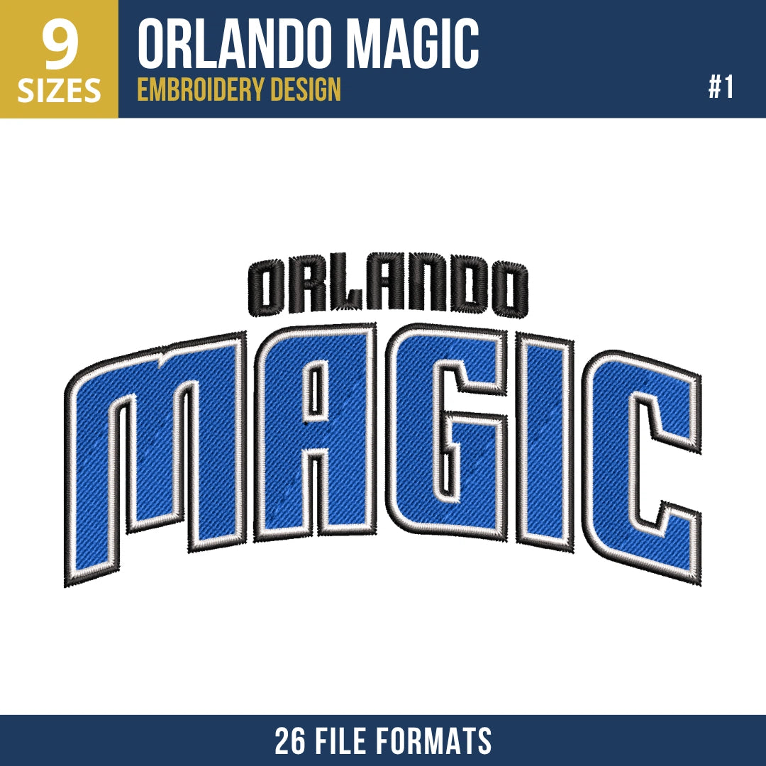 Orlando Magic Embroidery Bundle | 11 Designs