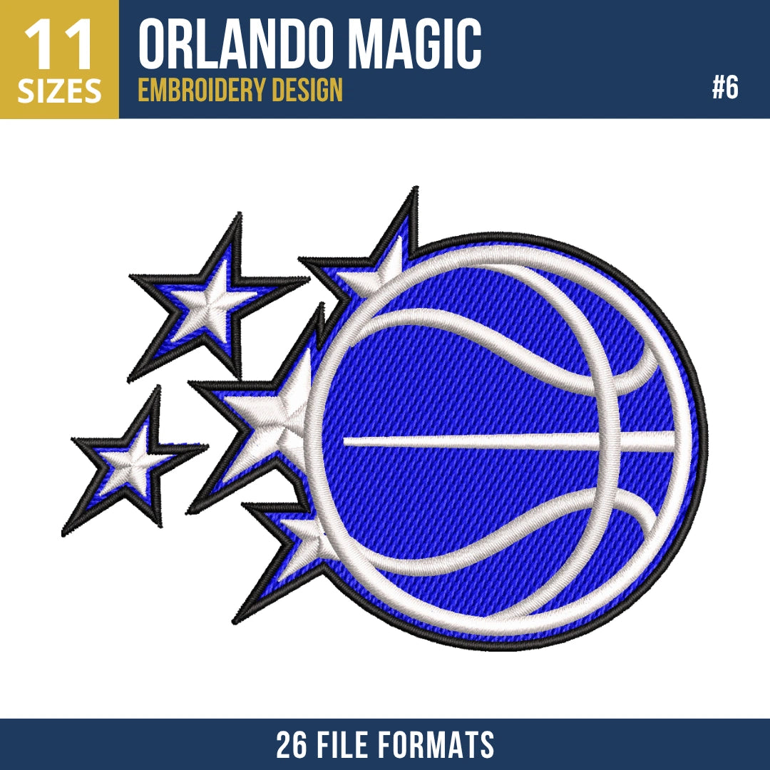 Orlando Magic Embroidery Bundle | 11 Designs