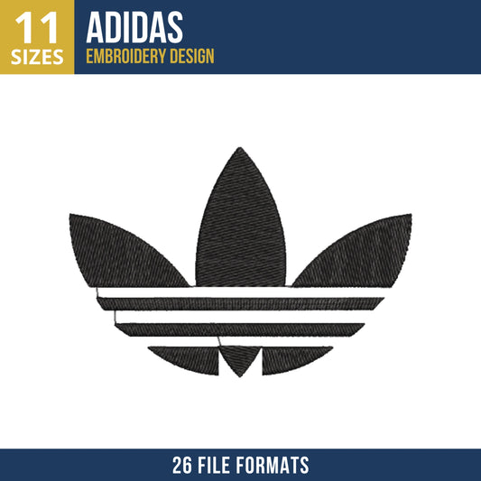 Adidas Trefoil Logo Embroidery Design